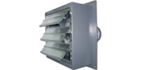 (Two Speed) Standard Duty Shutter Mount Direct Drive Wall Exhaust Fan CFM Range: 300-3,440 (12"-36")
