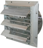 (Single or Variable Speed)Shutter Mount Direct Drive Wall Exhaust Fan CFM Range: 300-7,086 (12"-30")
