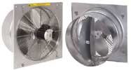 (Single or Variable Speed) Direct Drive Twister Wall Exhaust Fan CFM Range: 370-6,125 (12"-24")