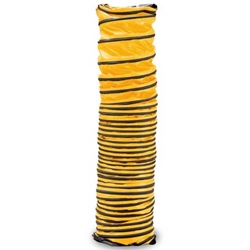 Allegro Industries Model 9550-15 and 9550-25 Retractable Polyester 12" Diameter Ducting in 15' and 25' Lengths