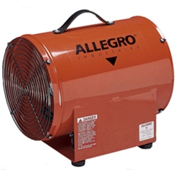 Allegro Industries Model 9509-50 Electric 12" High Output Steel Confined Space Axial Blower (1/2 Hp, 2202 CFM @ Outlet)
