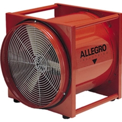 Allegro Industries Model 9515 and 9515-E Electric 16" Confined Space Axial Blower (1/2 Hp, 6.3 Amp, 3400 CFM @ Outlet)