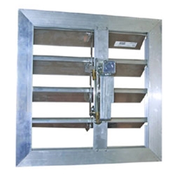 Canarm Ltd. brand Motorized 2-1/2" Deep Fresh Air Industrial Intake Damper (Sizes 12" to 60") - Custom Sizes Available