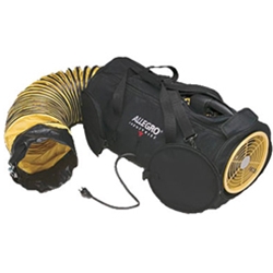 Allegro Industries Model #9535-08 Air Bag 8" Electric 2-Speed Confined Space Axial Blower System w/15' Duct (1/4 Hp, AC, 760 CFM High Speed @ Outlet)