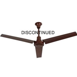 VES Environmental brand #INDB604LB Brown Heavy Duty Industrial Variable Speed Ceiling Fan (60" Reversible, 5 Year Warranty, 120V)