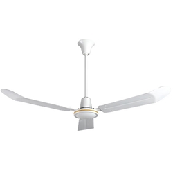 VES Environmental brand #INDA56P White Heavy Duty Commercial Variable Speed Ceiling Fan (56" Downflow, 5 Year Warranty, 120V, with Cord & Plug)