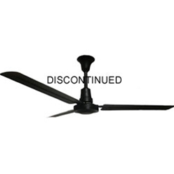VES Environmental brand #INDB60MR4LPB Black Heavy Duty Industrial and Agricultural Variable Speed Ceiling Fan (60" Reversible, 5 Year Wty, 120V)