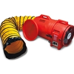 Model #9543-15 (12" Plastic Blower w/15' Duct & Canister (1Hp, AC, 110/220V, 50/60Hz, 1842 CFM Free Air)