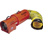 Model #9537-25 (8" Steel Blower w/25' Duct & Canister (1/4Hp, DC, 12V, 796 CFM Free Air)