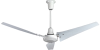 AirRow Model #L-660 White Industrial Variable Speed Ceiling Fan (60" Downflow, 9,630 CFM, 10 Yr Warranty, 120V)