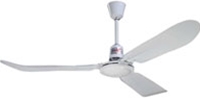 Northwest Envirofan Model #60F-9 White Commercial Variable Speed Ceiling Fan (56" Downflow, 27,500 CFM, 3 Yr Warranty, 120V)
