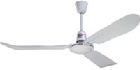 Northwest Envirofan Model #60F-9 and 60F-7 White Commercial Variable Speed Ceiling Fan (56" Downflow, 7,269 CFM, 3 Yr Warranty, 120V)