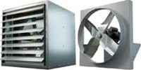 Canarm Ltd. brand Model DDS: Direct Drive Industrial Wall Exhaust Fan CFM Range: 940 - 32,563 (Sizes 12" thru 48")