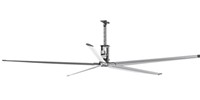 20 Ft. Altra Air Sailfin (HVLS) High Volume Low Speed Industrial Ceiling Fans (2 Hp, 208/230V, 1 Ph, 176,200 CFM, Var. Speed)