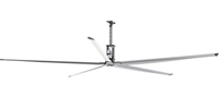 24 Ft. Altra Air Sailfin (HVLS) High Volume Low Speed Industrial Ceiling Fan (2 Hp, 208/230V, 1 Ph, 315,026 CFM, Var. Speed)