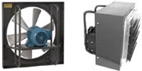 Americraft Manufacturing Model 900 Direct Drive Wall Exhaust Fan With Explosion Proof Motors CFM Range: 930 - 47,000 (Sizes 12" thru 60") - Single Phase or Three Phase