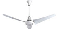 VES Environmental brand #117698 White DC Heavy Duty Industrial and Agricultural 5 Speed Ceiling Fan (56" Reversible, 6,858 CFM, 2 Yr Warranty, 120V)