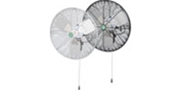 J&D Manufacturing Heavy-Duty Industrial Basket Fan - 9 Models (2 or 3 Speed Options with Pull Chain/CFM Range 1,900-6,520, 1 Phase)