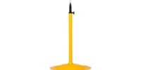 Model #HDM-P Yellow Pedestal Pole and Base Mount for TPI brand Maximum Duty Fan Circulator Head