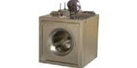 S&P USA brand Model SQB Square Inline Belt Drive Centrifugal Duct Fan General Application CFM Range: 184 - 9,342 - 1 or 3 Phase