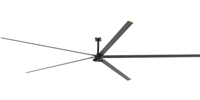 14 Ft. Air Series Gearless (HVLS) High Volume Low Speed Industrial Ceiling Fan w/LED Light (800W, 100-240V, 1 Ph, 98,440 CFM, Var. Speed) Includes VFD Speed Controller with Handheld Remote