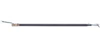 36" Black Down Rod with Lead Wires fits Canarm Ltd. brand DC Industrial or Commercial Ceiling Fans