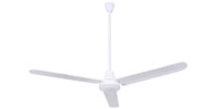 Canarm Ltd. Model #CP56D1136N White DC Industrial 5 Speed Ceiling Fan (56" Reversible, 8,449 CFM, 10 Yr Warranty, 120V 1 Phase, 36" Down Rod)