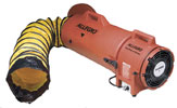 Allegro Industries Models 9533-15, 9533-25, 9536-15 and 9536-25 Confined Space 8" Plastic COM-PAX-IAL Blower w/15' or 25' Duct (1/3 Hp, AC or DC, 831 CFM @ Outlet)