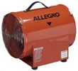 12" Allegro Electric Powered Confined Space Axial Blower(1/3 Hp, 3.0 Amp, 1763 CFM @ Outlet)