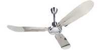 Northwest Envirofan Model #60F-9CH Chrome Commercial Variable Speed Ceiling Fan (56" Downflow, 27,500 CFM, 3 Yr Warranty, 120V)