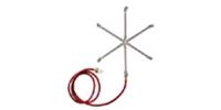 Model #SS36S6 - 6-Way Stainless Steel Misting Cross w/6' Hose (4.32 GPH @ 40 PSI Flow Rate)