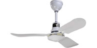 Northwest Envirofan Model #136F-7 White Industrial Variable Speed Ceiling Fan (36" Downflow Only, 3,247 CFM, 5 Yr Warranty, 120V, 1 Phase)