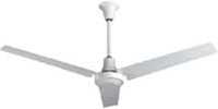 VES Environmental brand #INDB60MR4LP White Heavy Duty Industrial and Agricultural Variable Speed Ceiling Fan (60" Reversible, 5 Year Wty, 120V)