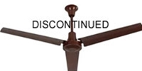 VES Environmental brand #INDB604LB Brown Heavy Duty Industrial Variable Speed Ceiling Fan (60" Reversible, 5 Year Warranty, 120V)