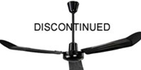 Canarm Ltd. Model #CP48BK Black Commercial Variable Ceiling Fan (48" Reversible, 5 Yr Warranty, 120V)