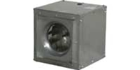 Soler & Palau USA brand Model SQD Square Inline Direct Drive Centrifugal Duct Fan General Application CFM Range: 162 - 2,658 - Single Phase