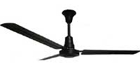 VES Environmental brand #INDB60MR4LPB Black Heavy Duty Industrial and Agricultural Variable Speed Ceiling Fan (60" Reversible, 5 Year Wty, 120V)