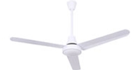 Canarm Ltd. Model #CP48D11N White DC Industrial 5 Speed Ceiling Fan (48" Reversible, 7,370 CFM, 10 Yr Warranty, 120V, 1 Phase)