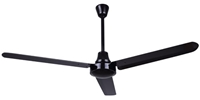 Canarm Ltd. Model #CP56D10N Black DC Industrial 5 Speed Ceiling Fan (56" Reversible, 8,449 CFM, 10 Yr Warranty, 120V)