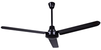 Canarm Ltd. Model #CP56D10N Black DC Industrial 5 Speed Ceiling Fan (56" Reversible, 8,449 CFM, 10 Yr Warranty, 120V, 1 Phase)