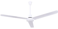 Canarm Ltd. Model #CP60DW11N White DC Weather Proof - Water Resistant Industrial 5 Speed Ceiling Fan (60" Reversible, 8,944 CFM, 10 Yr Warranty, 120V)