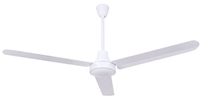 Canarm Ltd. Model #CP48DW11N White DC Weather Proof - Water Resistant Industrial 5 Speed Ceiling Fan (48" Reversible, 7,370 CFM, 10 Yr Warranty, 120V, 1 Phase)
