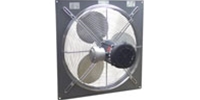 Canarm Ltd. brand Model P Panel Mount Explosion Proof (Single Speed) Three Phase Direct Drive Wall Exhaust Fan CFM Range: 1,670-5,520 (Sizes 12" thru 24")