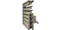 Model ADWE-04 Safe-Air Dowco brand 4" Deep (Adjustable Blade) Fresh Air Drainable Wall Louver - 1,026 (FPM) Feet Per Minute Free Air Velocity Rating (Beginning Point of Water Penetration) Sizes 12" to 96" - Custom Sizes Available