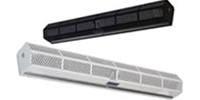 Model #SLC07-2096A 1-Speed Low Profile Sanitation Air Curtain (8Ft.) or 96in wide (2) motors @ 1/5 Hp up to 7Ft. Door Height 1 Phase
