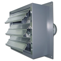 Canarm Ltd. brand Model SD (Single Speed) Single Phase Standard Duty Direct Drive Wall Exhaust Fan CFM Range: 1,640 - 17,200 (Sizes 12" thru 48")