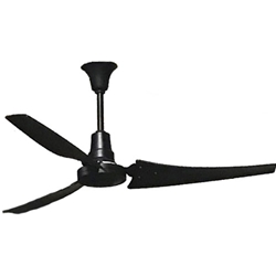 VES Environmental brand #117699 Black DC Heavy Duty Industrial and Agricultural 5 Speed Ceiling Fan (56" Reversible, 6,858 CFM, 2 Yr Warranty, 120V)