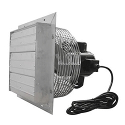 VES Environmental brand (Variable Speed) Shutter Mount Direct Drive Agricultural/Industrial Wall Exhaust Fan CFM Range: 360-5,625 (Sizes 12" thru 24")