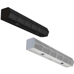 Berner Model #CHD10-2096E Three Speed Commercial High Performance 10 Electric Heated Air Curtain (8 Ft.) 96in. Wide, 2 Motor @ 1/2 Hp, 1 Ph or 3 Ph - (Mounting Heights Up to 10ft. Environmental Separation & 8ft. Insect Control, Velocity @ Nozzle - 3,614 fpm) - Free Shipping