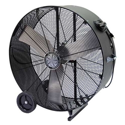 Model #PBX 42-D TPI brand 42" Industrial Direct Drive Portable Blower (9,000 CFM), 120V, 1-Speed with 10" Wheels